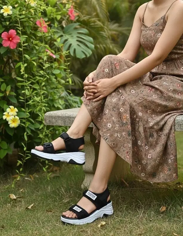 Sliders for Women, Black (4)