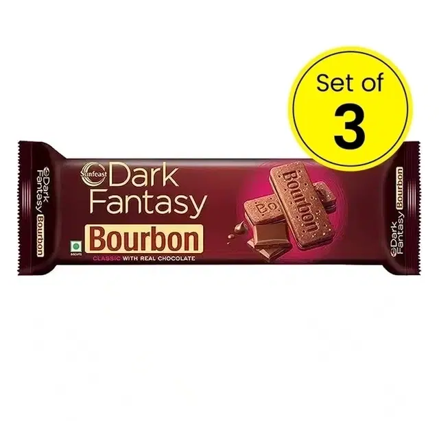 Sunfeast Dark Fantasy Bourbon 3X99 g (Pack Of 3)