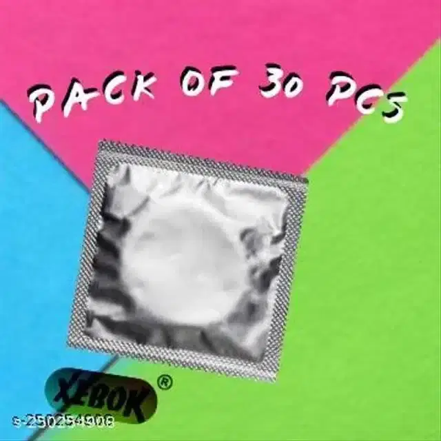 Xebok Chocolate Flavoured Extra Dotted Condoms, Pack of 30