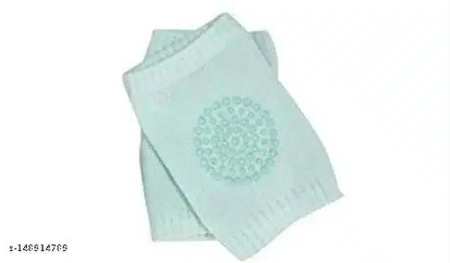 Cotton Anti-Slip Knee Protector Pads for Infants, Sea Green