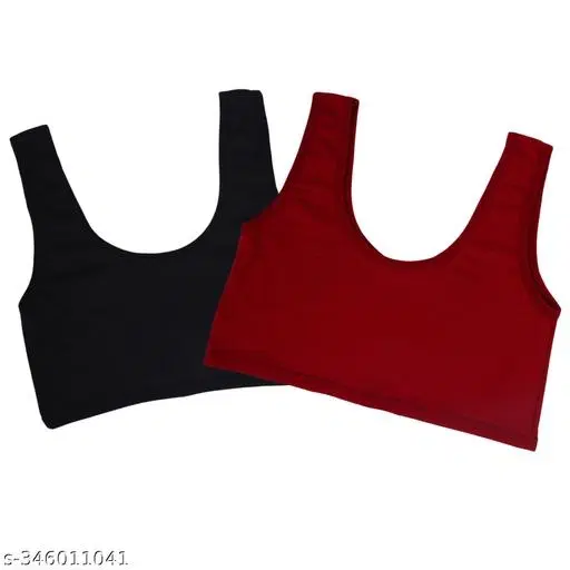 Nylon Bra for Women, Multicolour, Pack of 2 (28B)