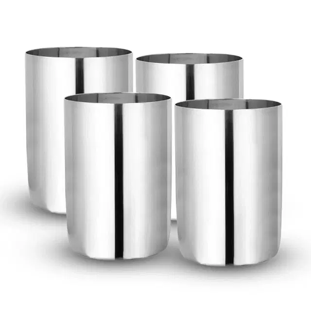 JENSONS Steel Amrapali Glass, 300 mL each, Pack of 4