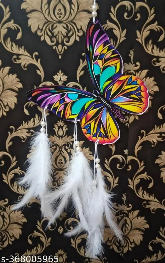 Feather Wall Hanging Dream Catcher, Multicolor