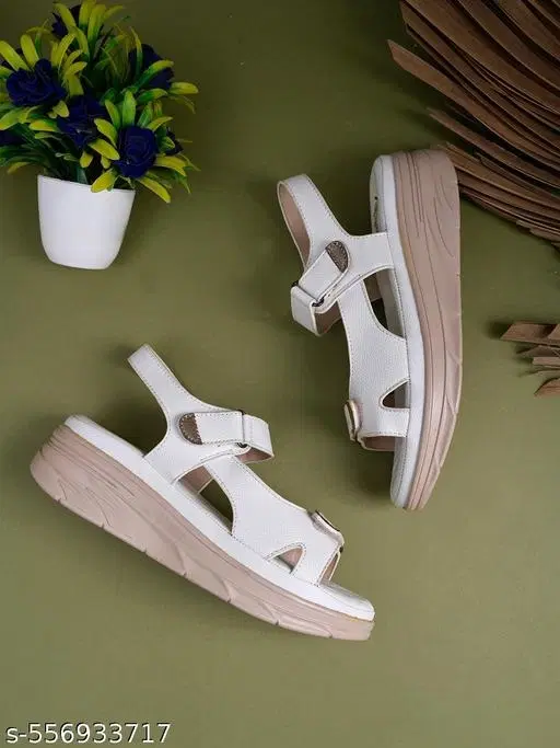 Shoetopia White Round Toe Comfort Mules 13-14 Years