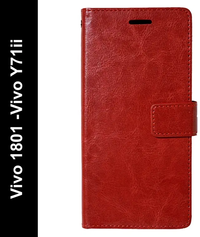 Flip Mobile Cover for Vivo 1801/Vivo Y71i, Multicolor