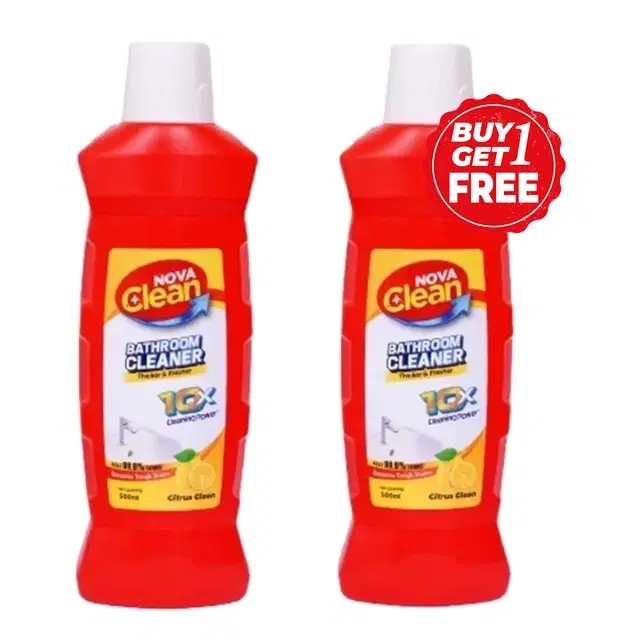 Nova Clean Citrus Bathroom Cleaner 2X500 ml (Buy 1 Get 1 Free)