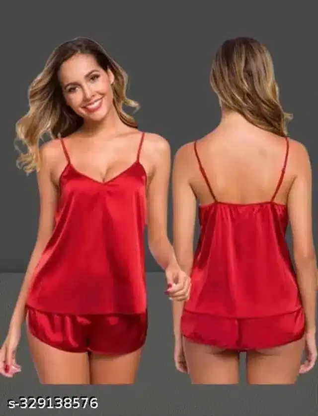 Babydoll for Women (Red, Free Size)