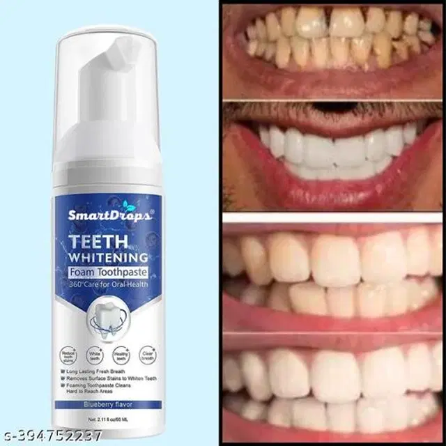 Smartdrops Teeth Whitening Foam, 60 ml