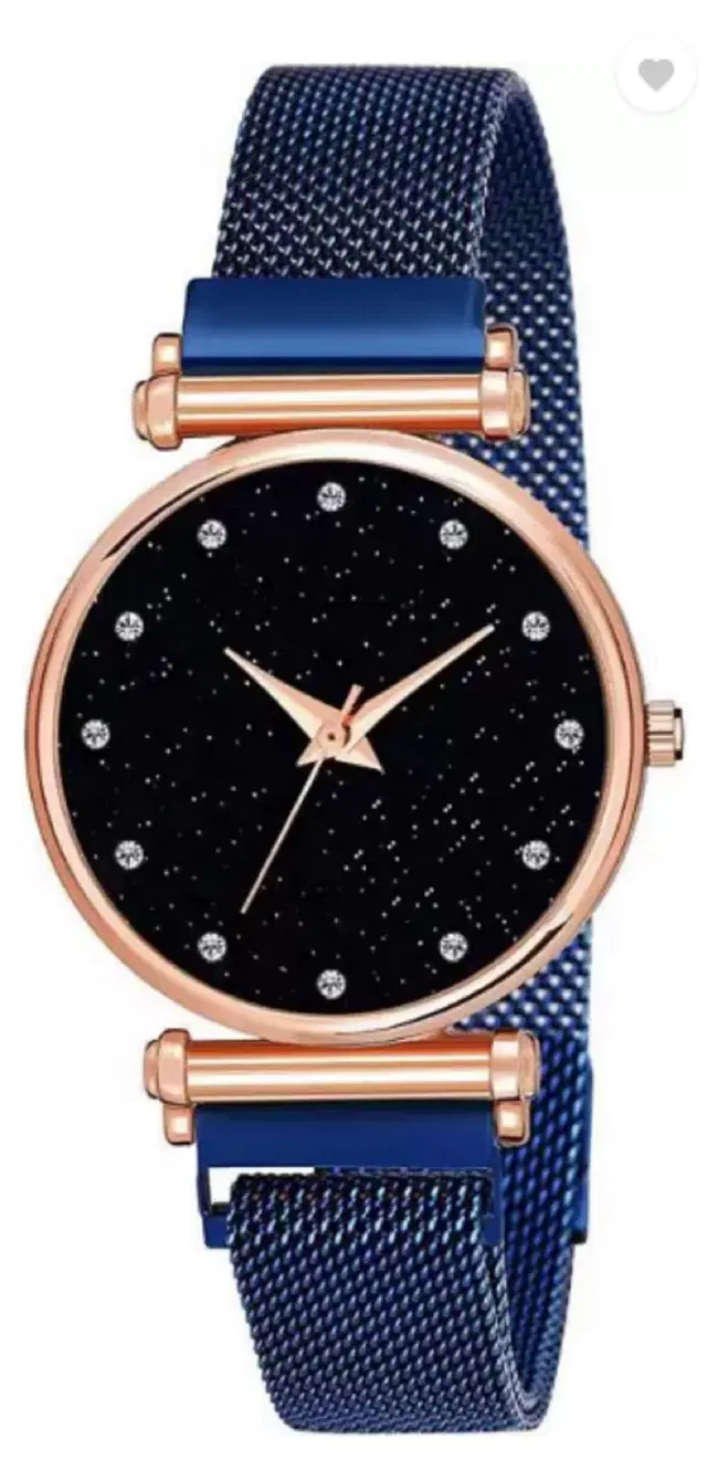 Analog Watch for Women & Girls (Blue)
