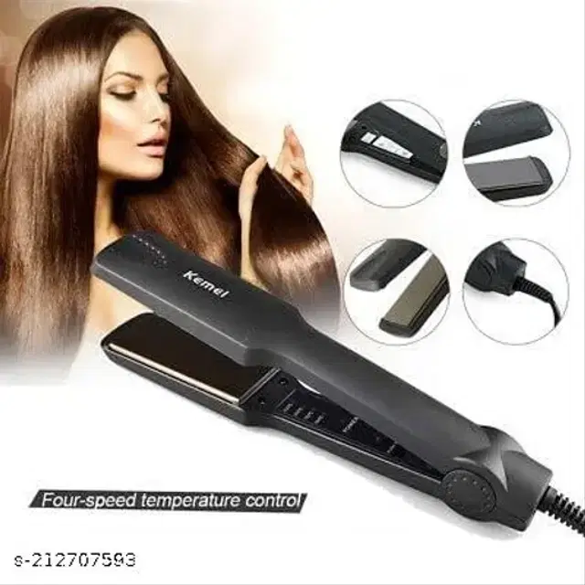 Professional Hair Straightener for Men & Women, Black, 100 W