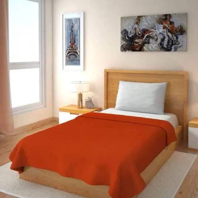 Fleece Blanket, Orange, 60x90 Inches