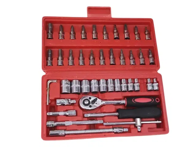 Ruzan Premium 46-in-1 Screwdriver and Socket Set, Multicolor, Set of 1