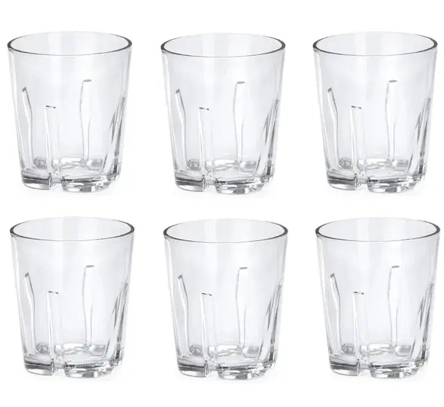 Afast 300 ml Drinking Glasses for Water, Juice,  Soda, Mocktail, Glass Set, 6 Pcs Set