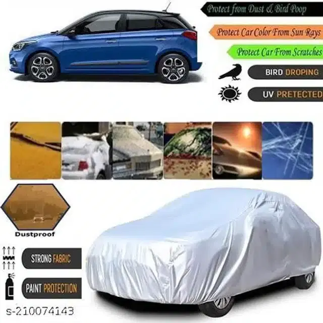 Taffeta Waterproof Car Cover for Hyundai i20, Multicolor