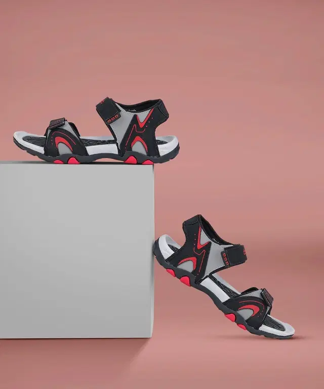 Sports Sandals for Men (Red, IND-8)