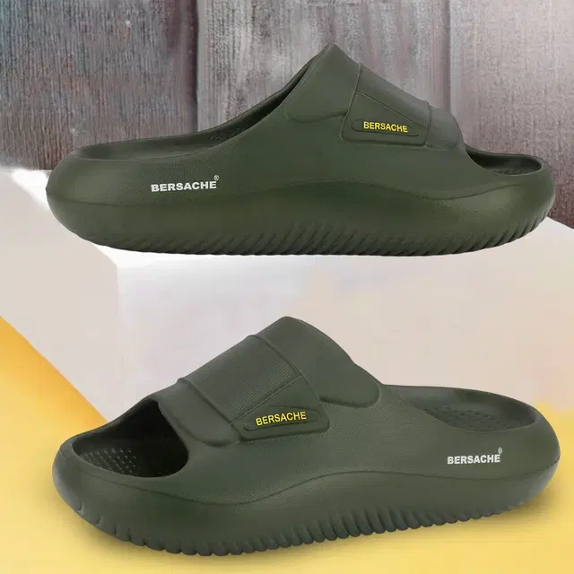 Sliders for Men, Olive (8)