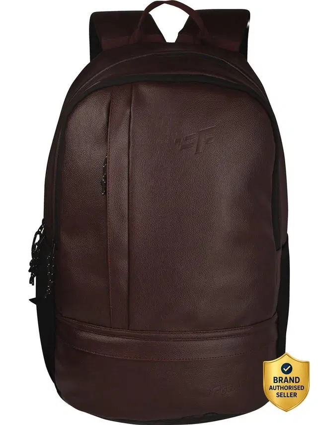 F Gear Medium 22 L Laptop Backpack Burner Art Lthr Brown (Brown)