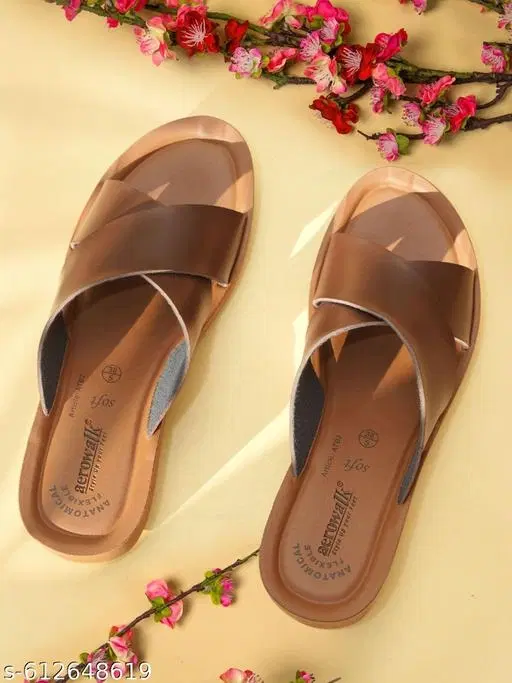 Aerowalk Sandals for Women (Brown, 2)
