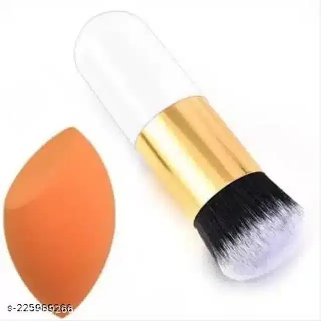 Makeup Blender with Foundation Brush, Set of 2