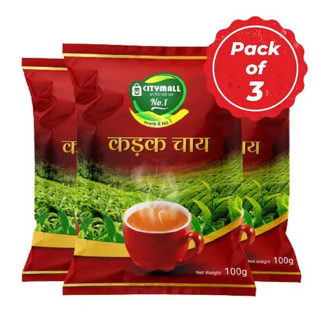 Citymall No.1 Kadak Tea 100 g (Pack of 3)