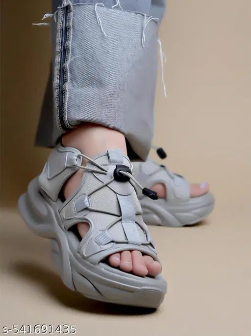 Shoetopia Women's Floaters - Grey (IND-3)