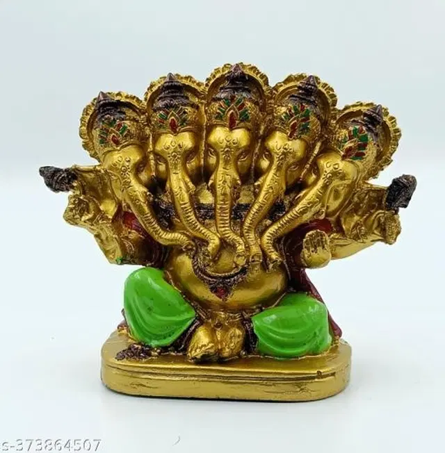 Panchmukhi Ganesh Ji Idol, Multicolor