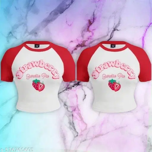 Cotton Blend Top for Women, White, Pack of 2 (XS)