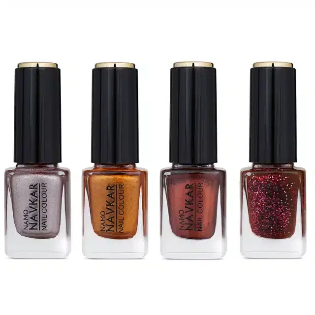 Super Rich Nail Polish for Women, Multicolor, Pack of 4