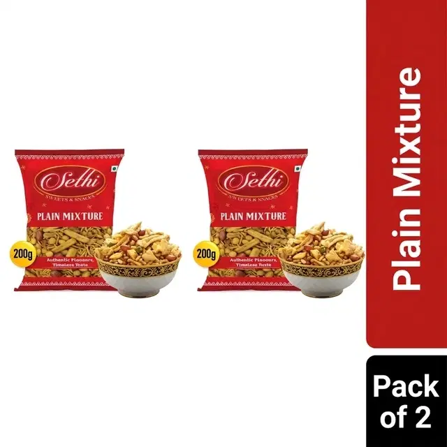 Sethi Plain Mixture 2X200 g (Pack of 2)
