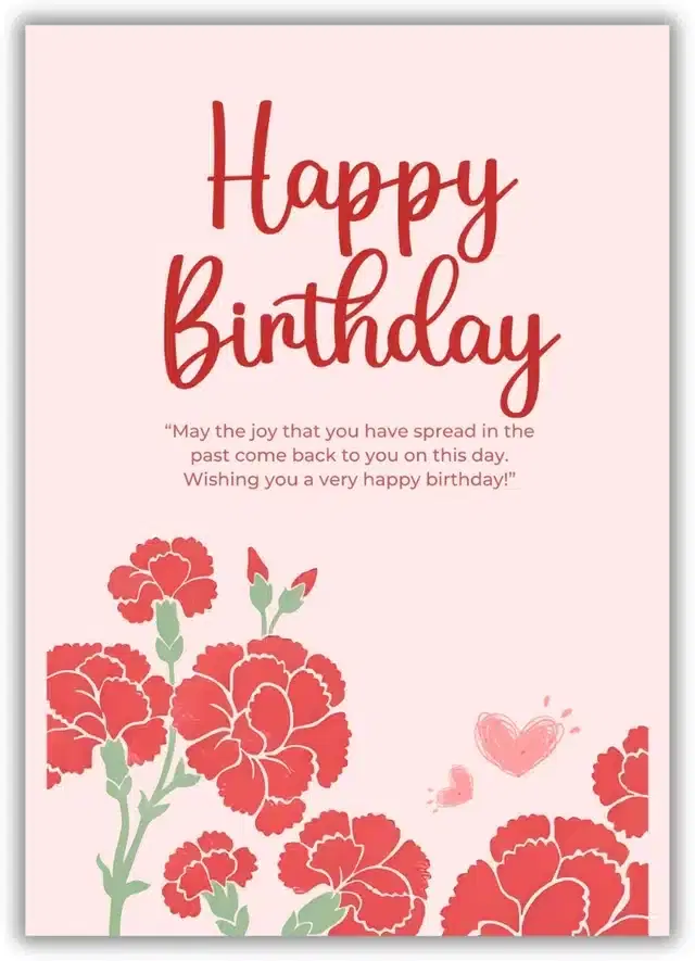 Birthday Greeting Card, Multicolor