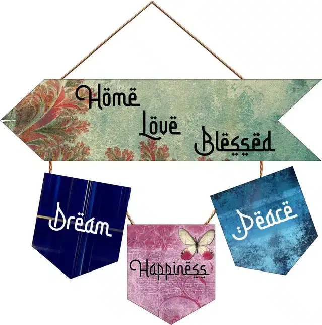 Wooden Wall Hangers for Office and Living Room, Multicolor