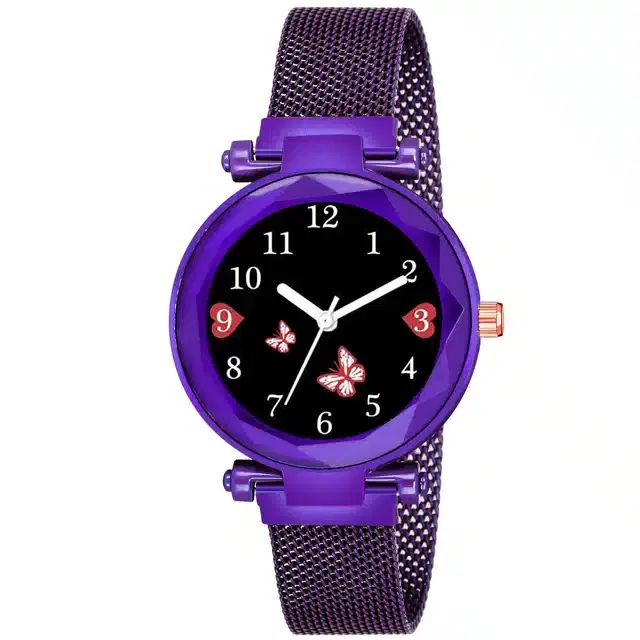 Analog Watch for Girls (Purple)