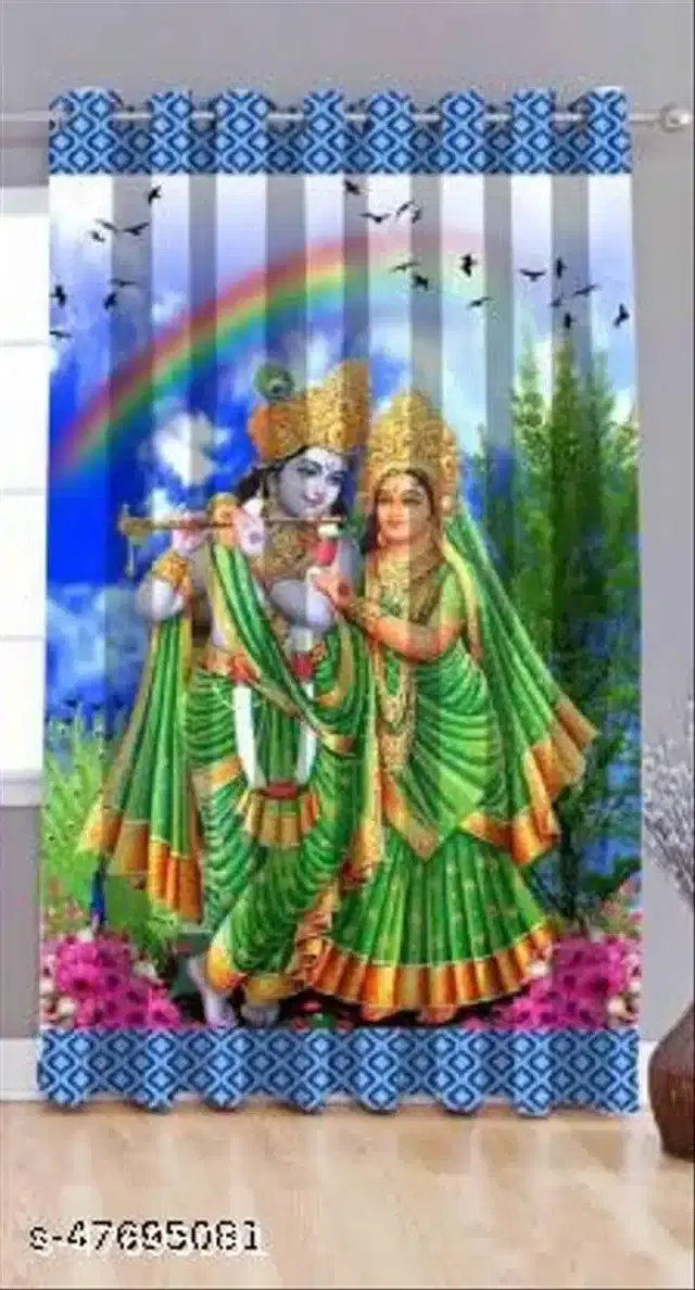 Curtains for Window, Blue, 5 feet