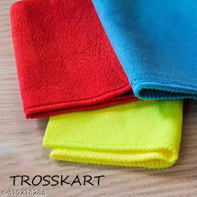 Microfiber Bath Towel, Multicolor, 40x40 cm, Pack of 3
