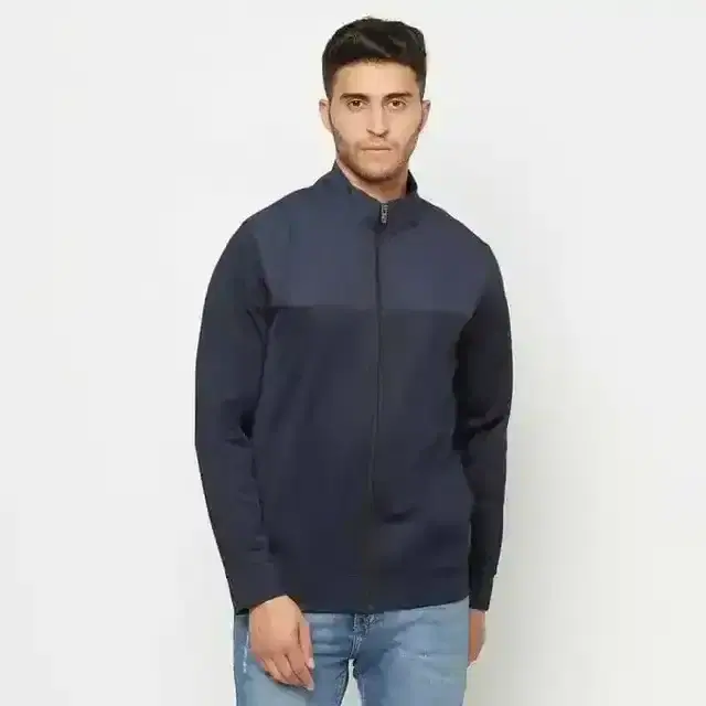 Glito Solid Full Sleeve Jacket For Mens (Blue, S) (Gj-6)