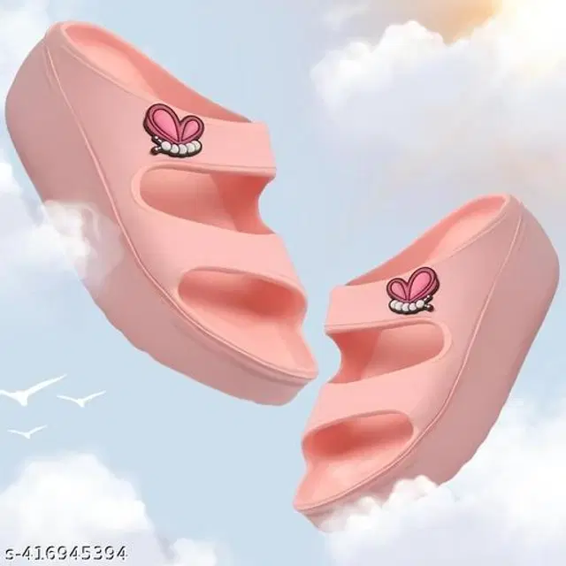 Flipflops for Women (Peach, 5)