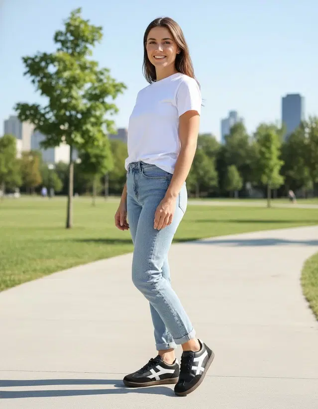 Stylish and Fancy Synthetic Sneakers for Women (Multicolor, 7)