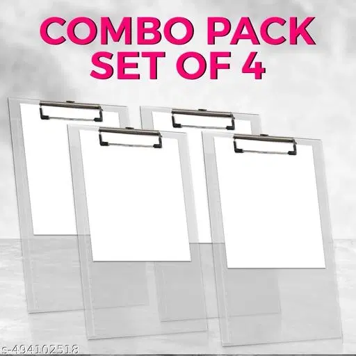 Examination Paper Clipboard, Pack of 4