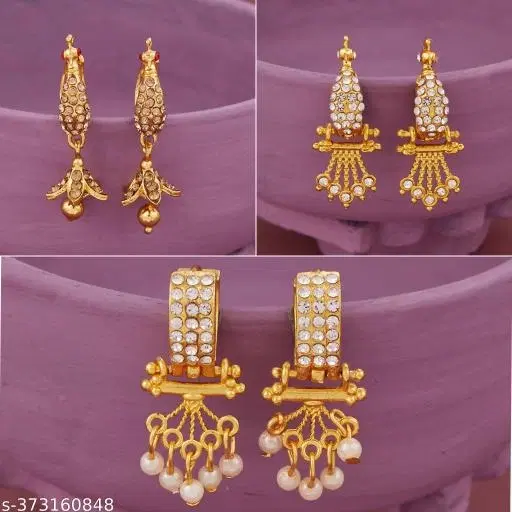 Stylish Earring/Bali Combo For Women'S/Girls