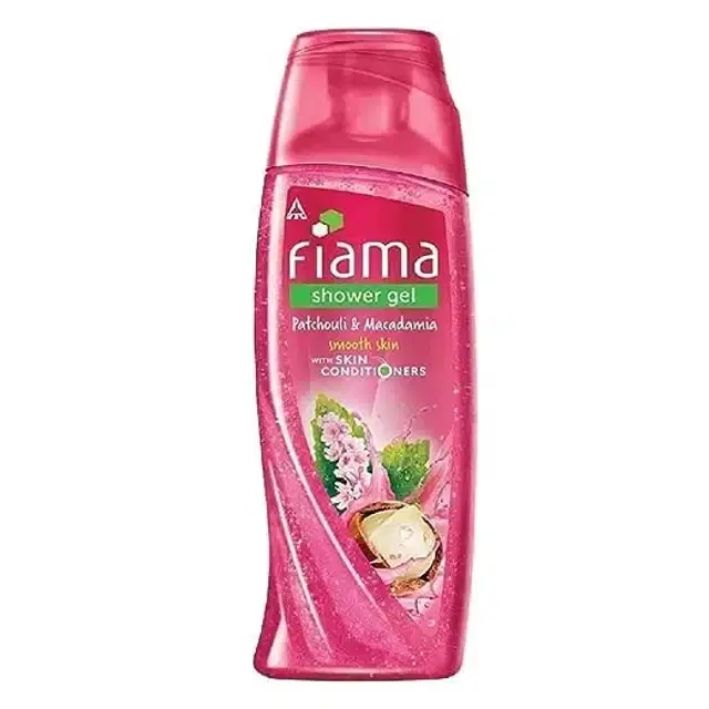 Fiama Shower Gel Patchouli & Macadamia, Body Wash with Skin Conditioners for Soft Glowing Skin, 250 ml bottle