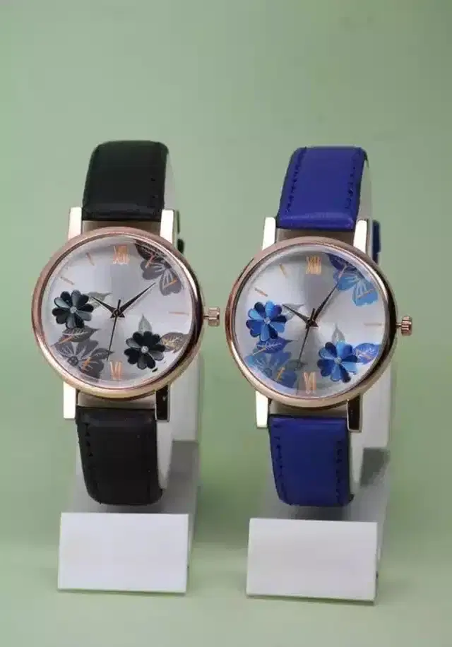 Analog Watch for Women, Pack of 2 (Multicolor)