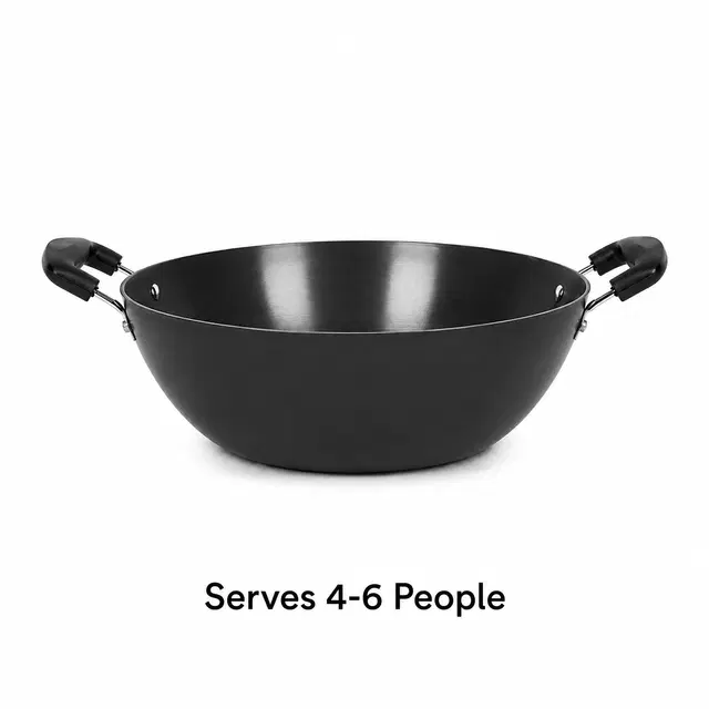 TerraHome Hard Anodised Kadhai 2300 ml 25cm