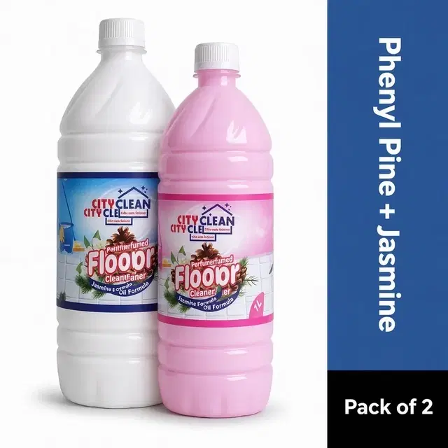 City Clean Phenyl Pine  1 L + City Clean Phenyl Jasmine 1 L