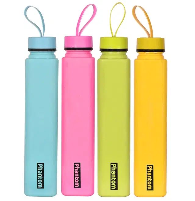 Plastic Fridge Water Bottles, Multicolor, 1000 ml, Pack of 4