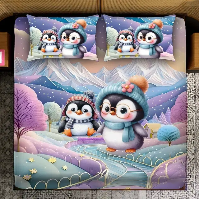 Microfiber 7D Bedsheet, Multicolor (90x100 inch)