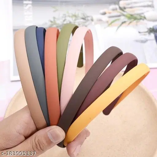 Hair Bands for Women, Pack of 12 (Multicolor)