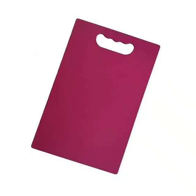 Plastic Vegetable Cutting Board, Pink, 20x15 cm