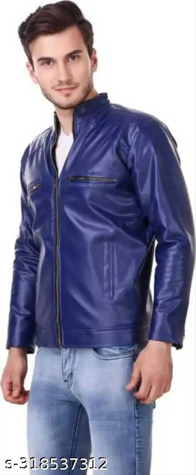 Full Sleeves Jacket for Men (Blue, XL)