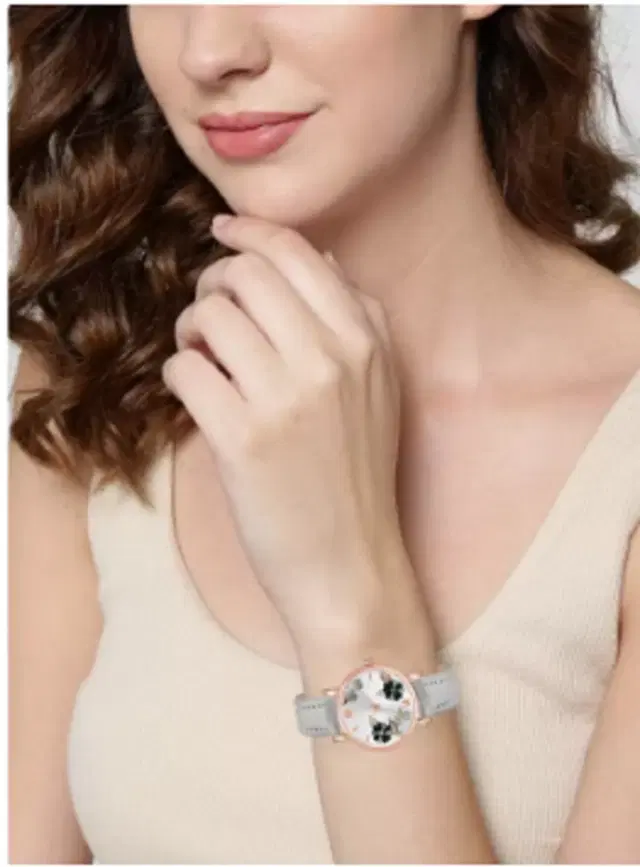 Leather Strap Analog Watch for Women & Girls (Multicolor)