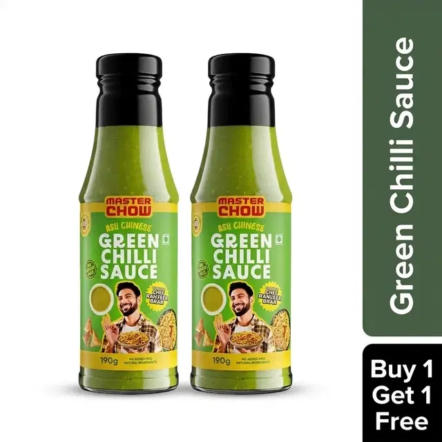 Master chow Green Chilli Sauce 2X190 g (Buy 1 Get 1 Free)